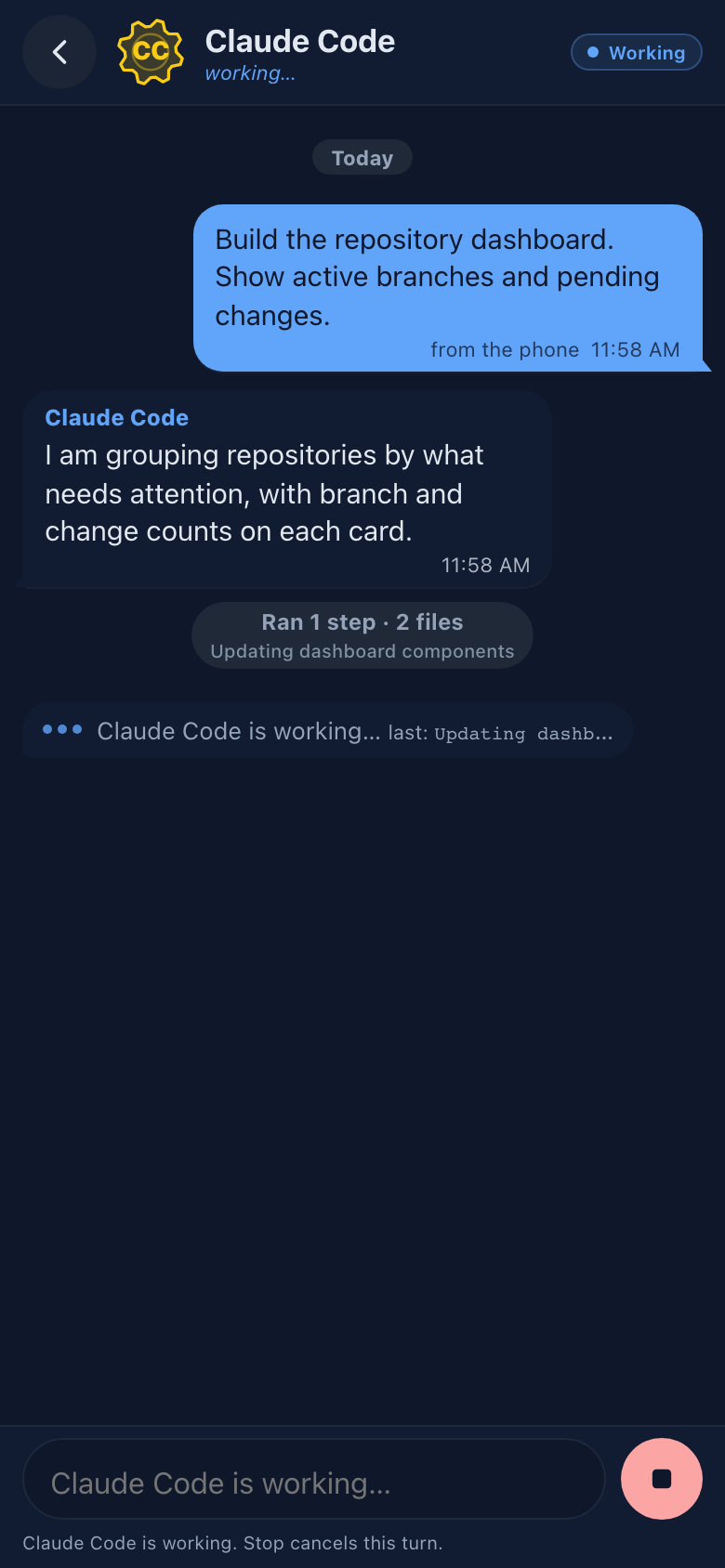 Chat mit Claude Code
